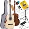 Pyle 39'' Inch 6-String Classical Guitar - Guitar with Digital Tuner & Accessory Kit (Nature color, matt PGACLS100 - alternate 1